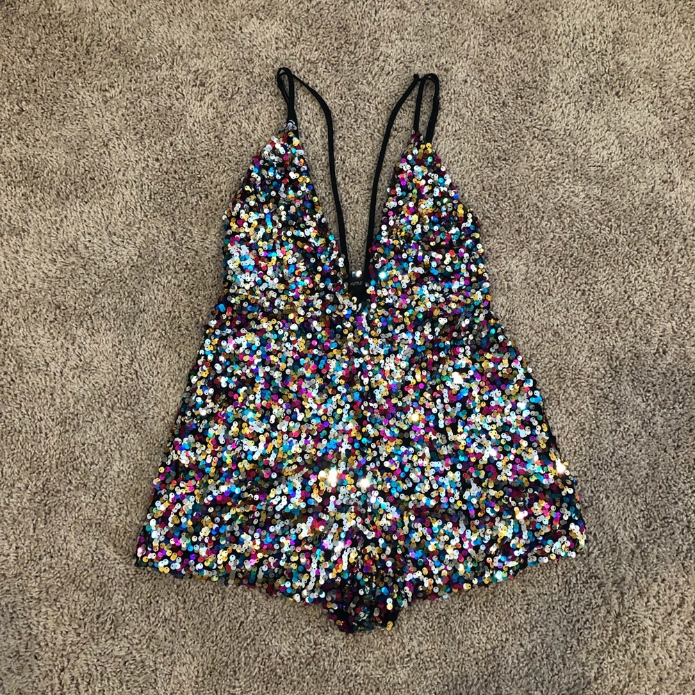 Sequin romper